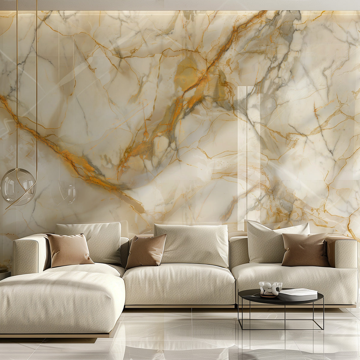Calacatta Gold marble wall panels
