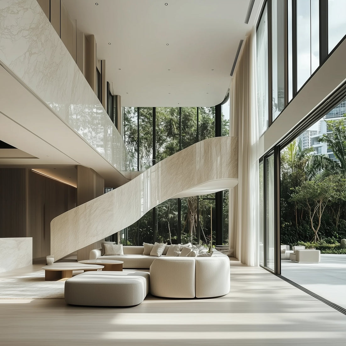 How to Cover Curved Walls with Marble Seamlessly