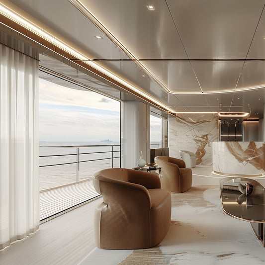 Enhancing Yacht Interiors with Lightweight Marble Effect Panels