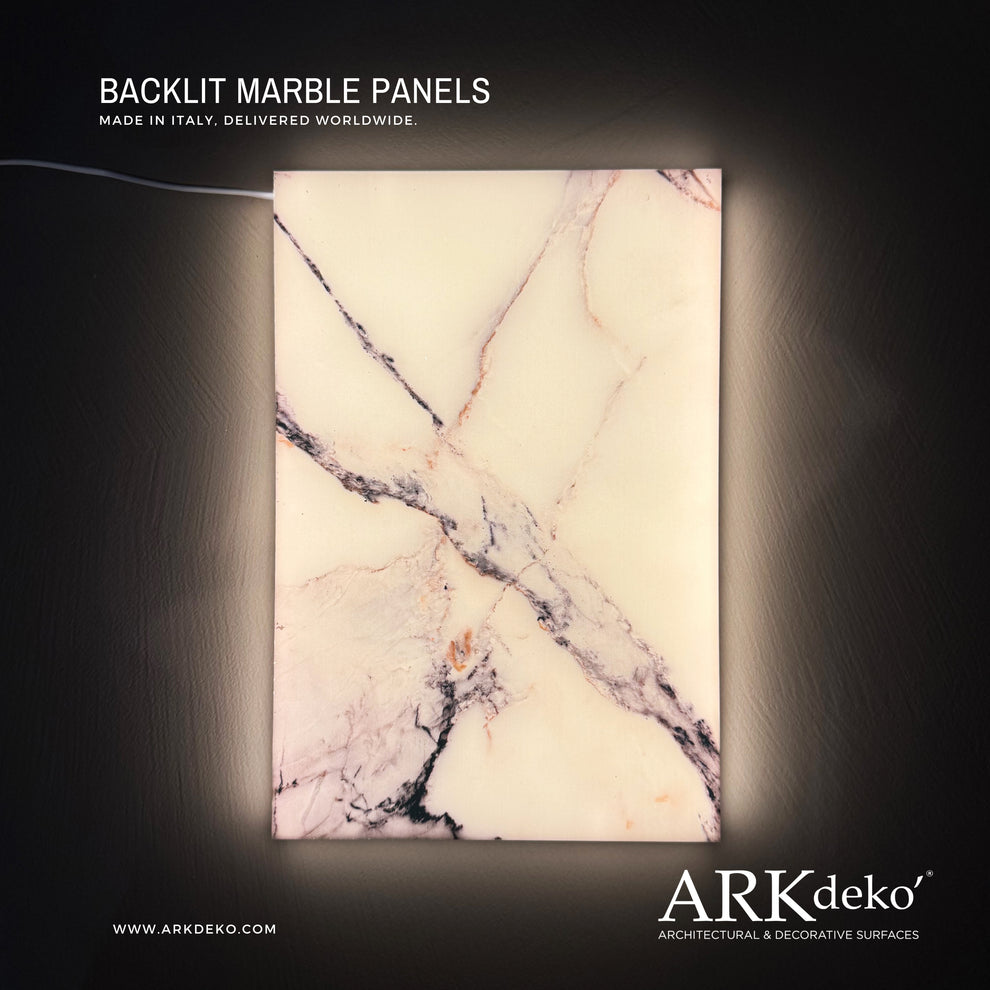 Backlit Panel Column Backlit Panel Sample Board – ARKdeko'