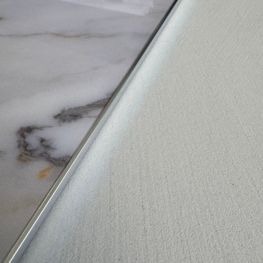 Glossy Steel Metal L-Shaped Edge Trim