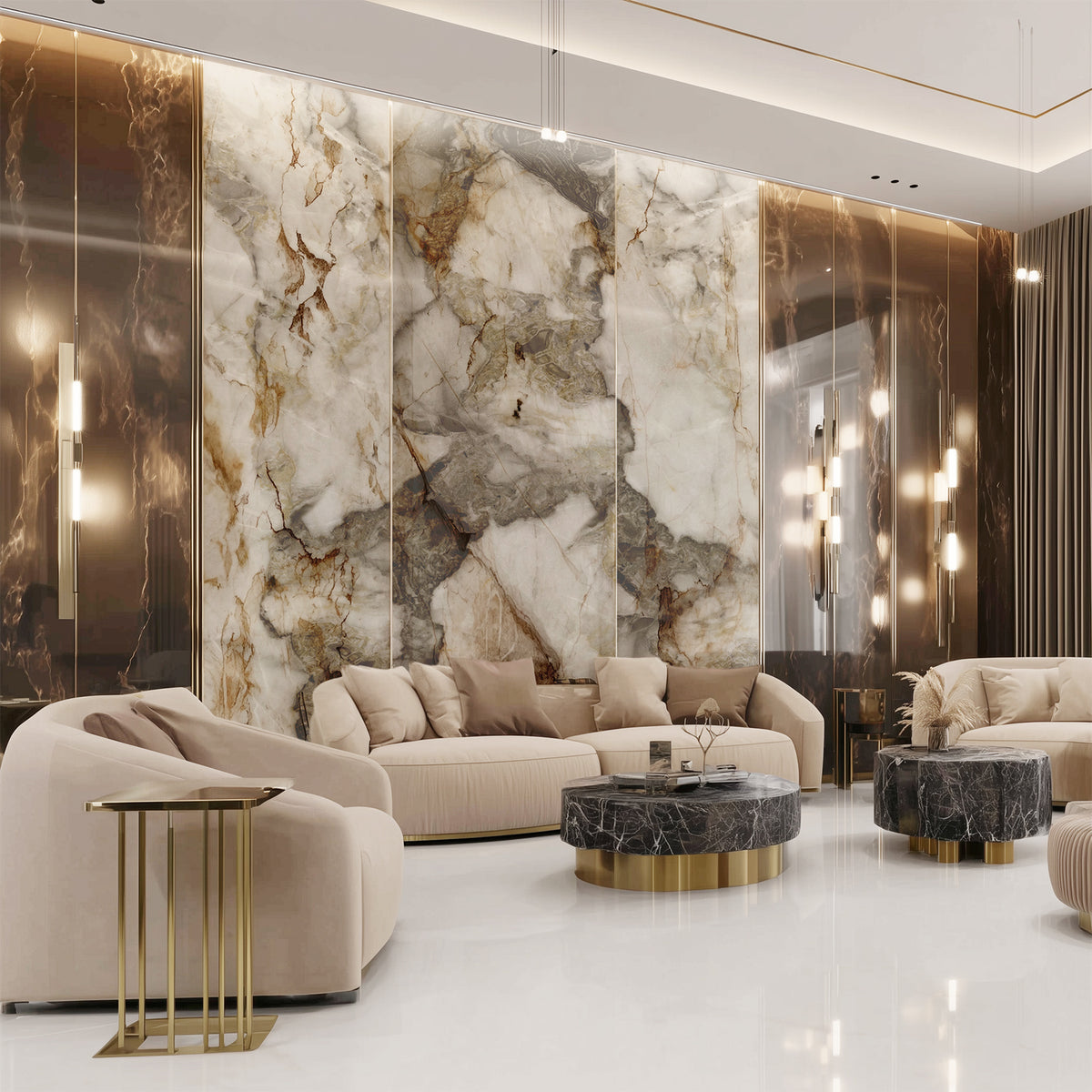 Alabaster Panel Alabaster Marble-Look Wall Panels | Luxury Alabaster Accent Walls for ...