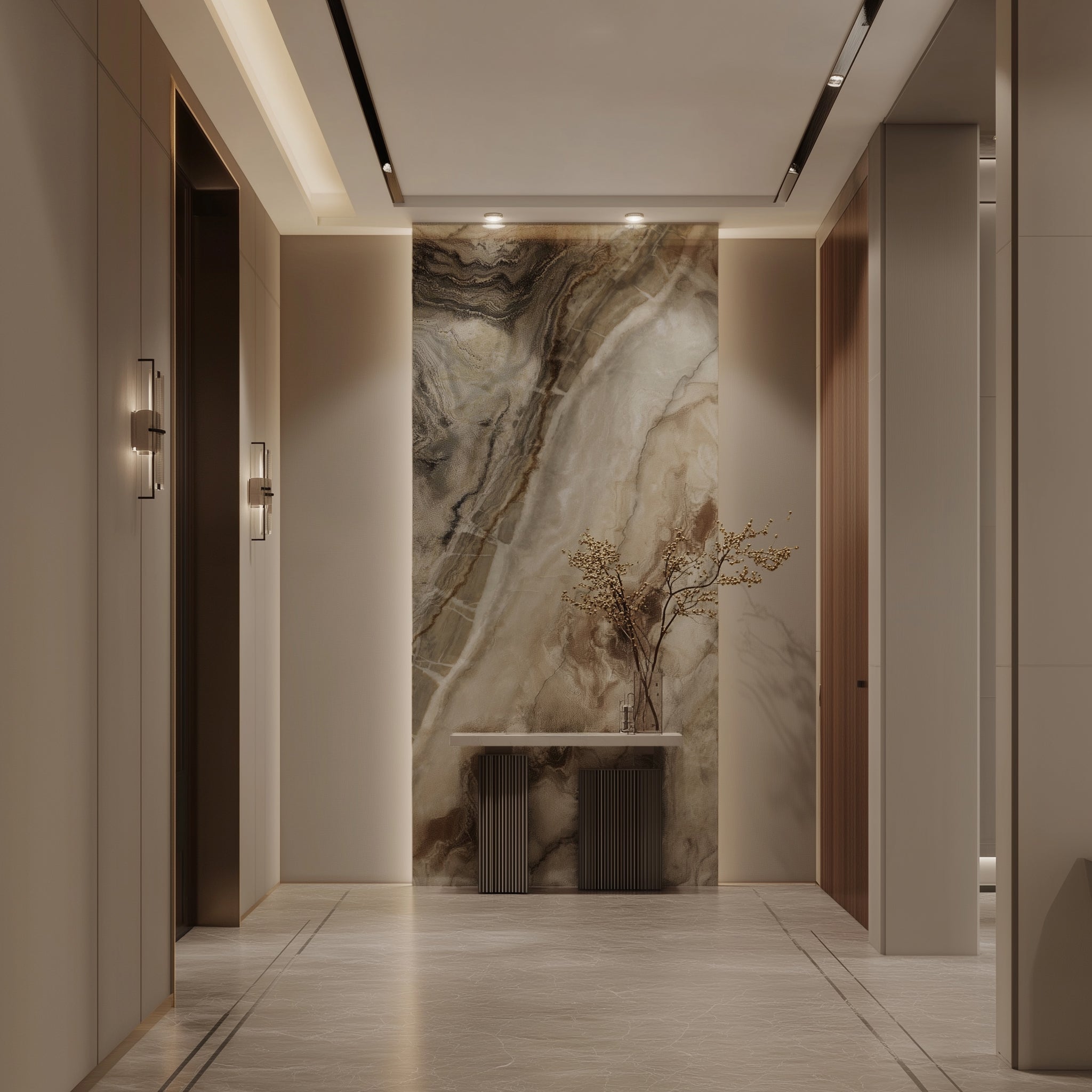 Beautiful view of Exotic Marble For Apartment Wall Design