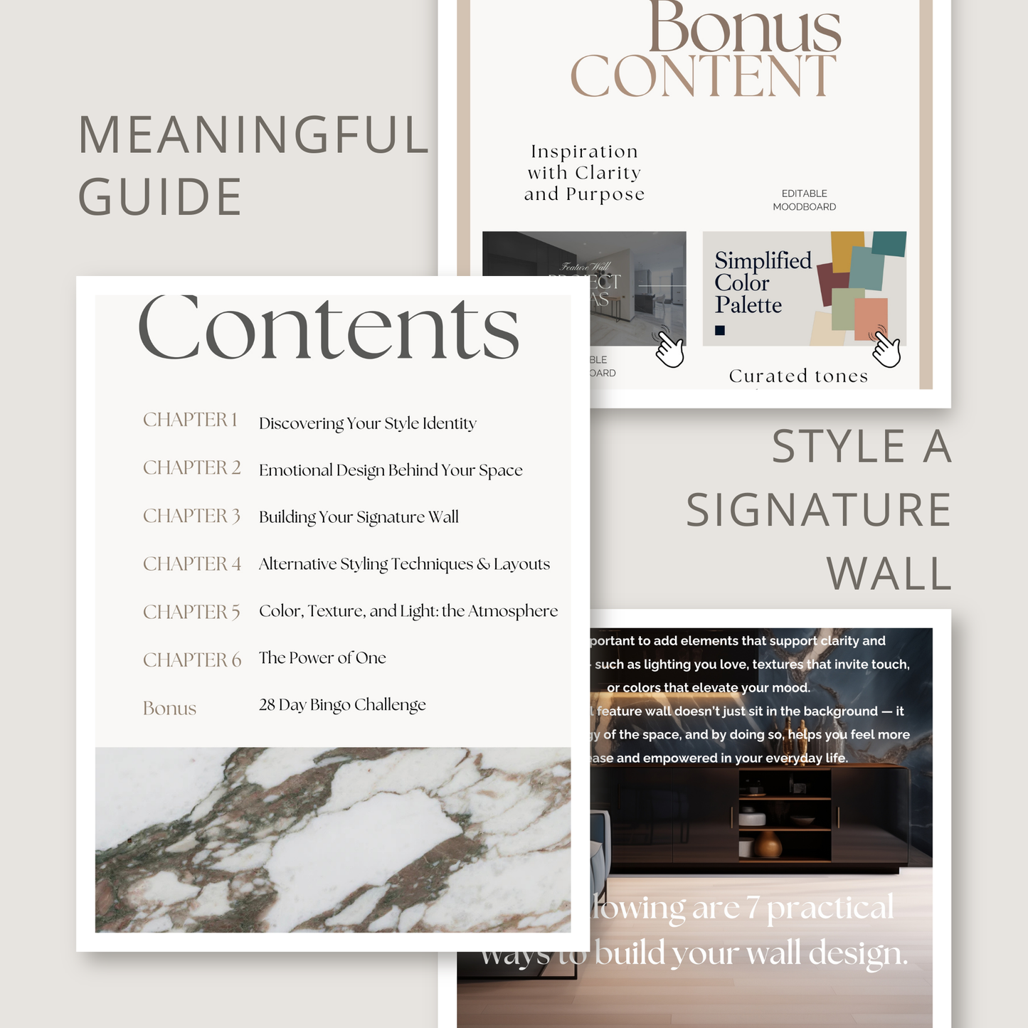 Feature Wall Design Workbook